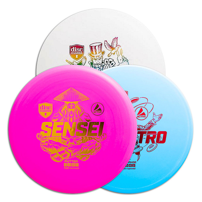 Low Cost Starter Disc Golf Set (putter, midrange, driver)