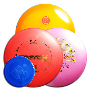 Premium Mixed Disc Golf Set (putter, midrange, driver, marker)