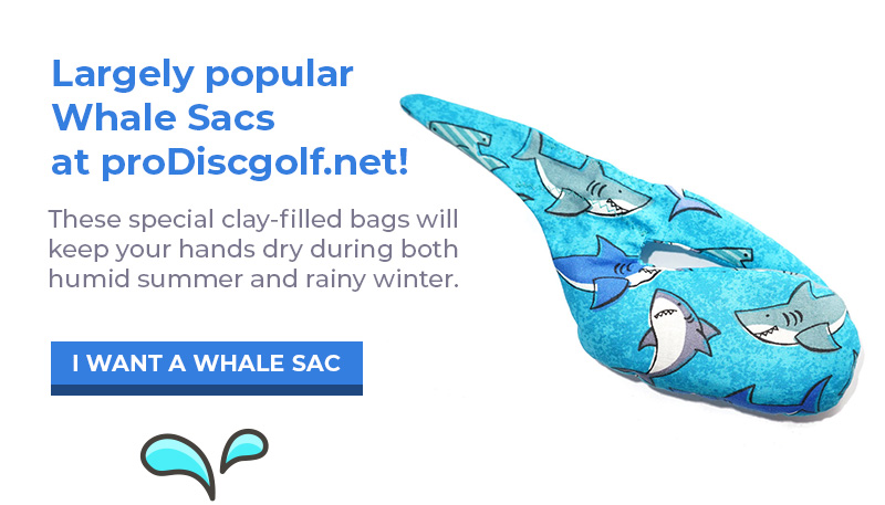 Whale Sacs at proDiscgolf.net for the very first time!